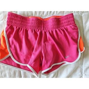 Nike Dri-Fit Dash Running Shorts 573748-665 Women's Small Purple Orange White